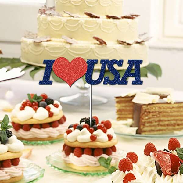

1pc Independence Day Cake Topper, Multicolor
