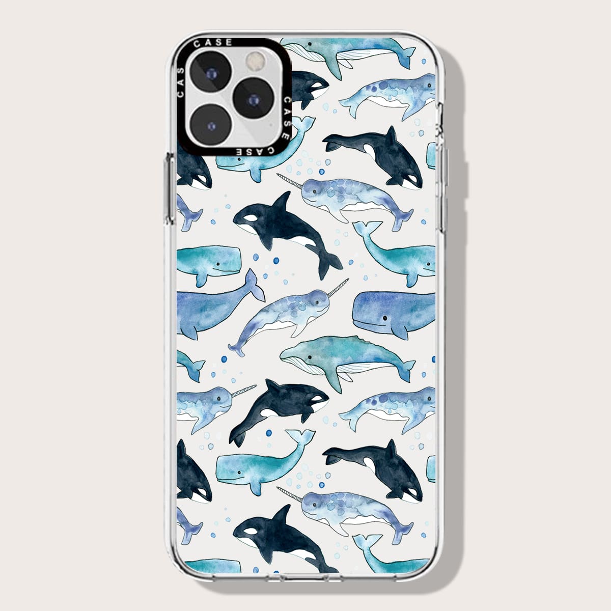 

Cartoon Fish Phone Case, White