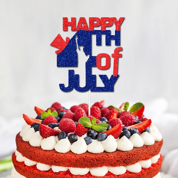 

1pc Independence Day Cake Topper, Multicolor