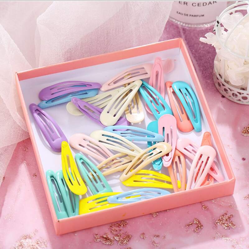 

10pcs Random Solid Hair Clip, Multicolor