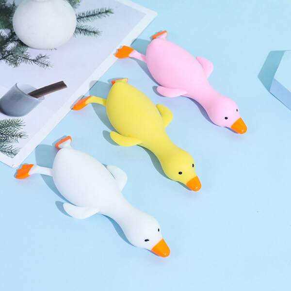 

1pc Duck Shaped Random Color Hand Fidget Toy, Multicolor