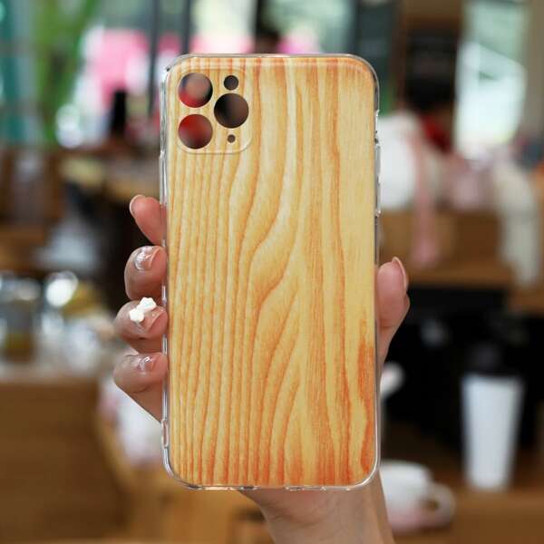 

Wood Pattern Phone Case, Yellow