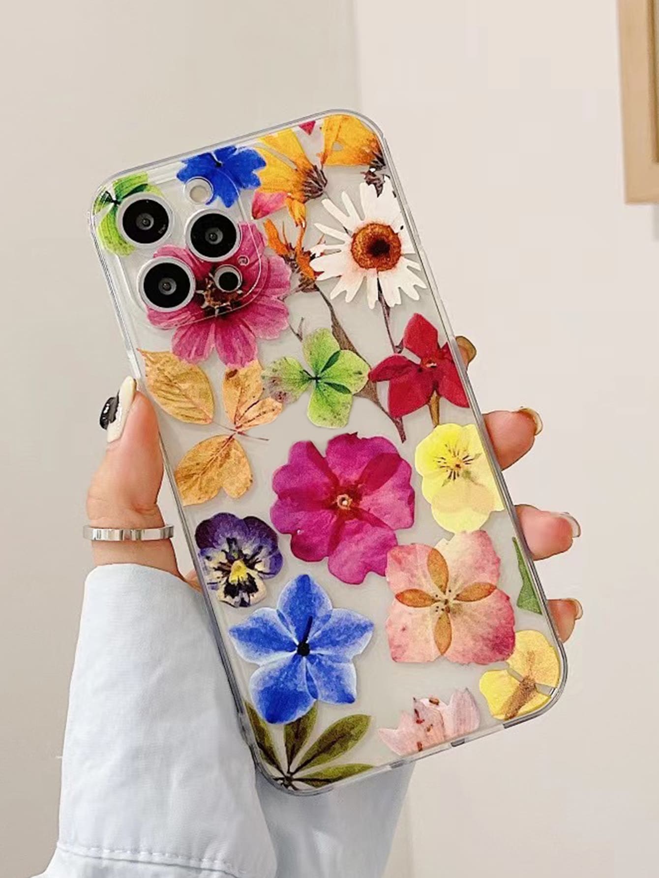 印花透明手機殼 - 無色 - 查看 1