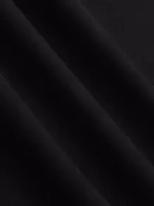 SHEIN Unity 刷和字母圖案T恤 - 黑色 - 查看 6