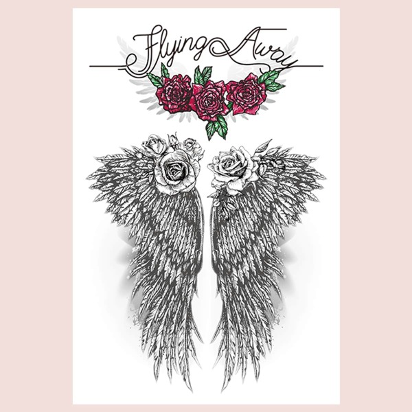 

1sheet Flower Pattern Tattoo Sticker, Multicolor