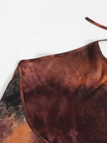 Muchica Đầm Lộ Lưng Cà vạt nhuộm Gợi cảm - Nhiều màu - Xem 5