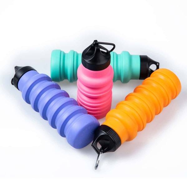 

1pc Random Silicone Sport Bottle, Multicolor