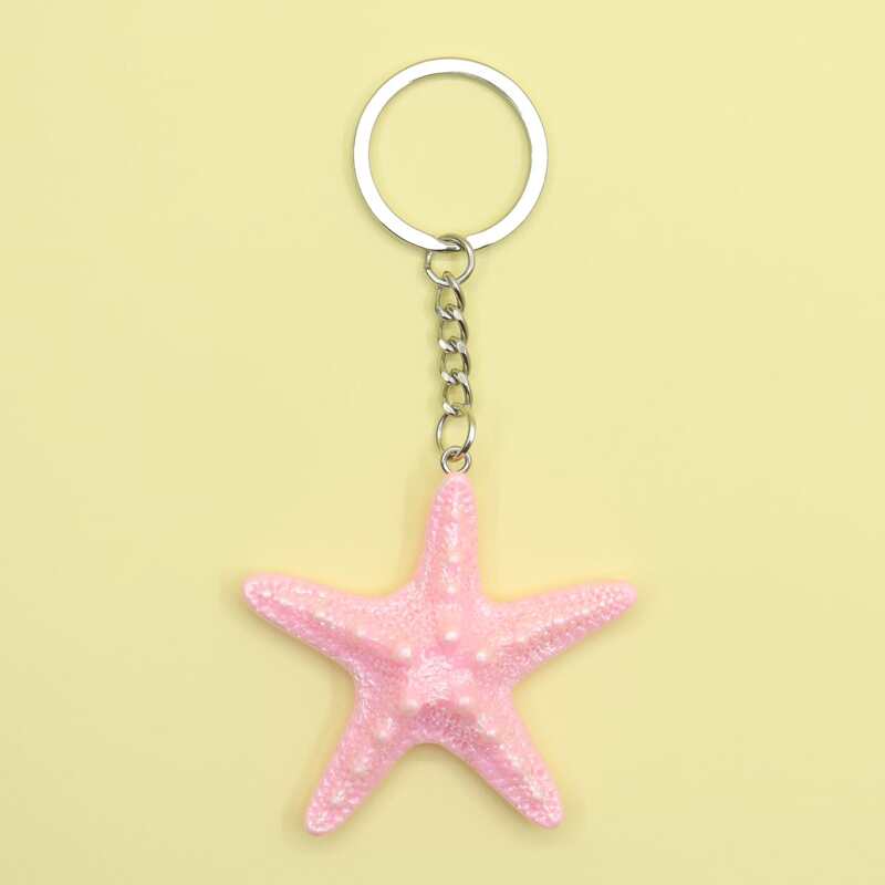 

Starfish Design Keychain, Pink