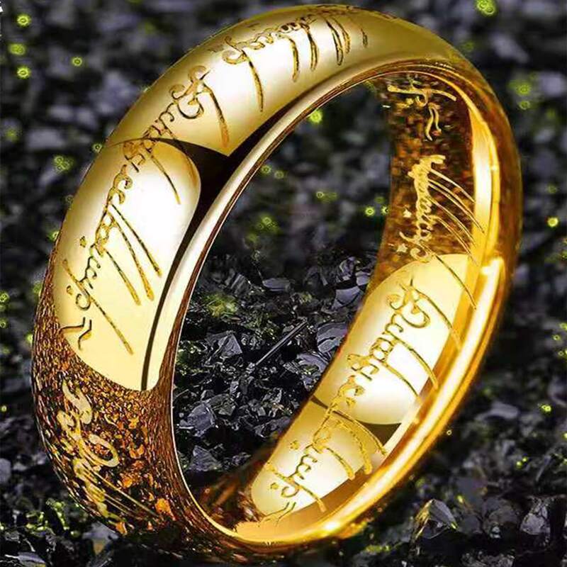 

Guys Letter Graphic Ring, Gold