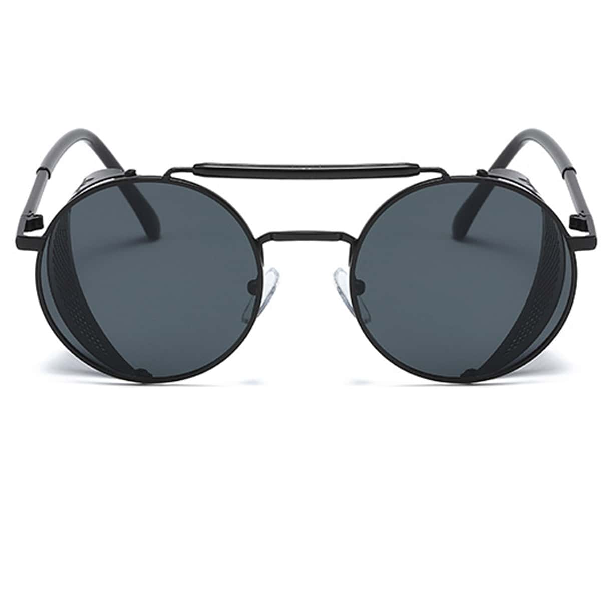 

Guys Round Frame Sunglasses, Dark grey