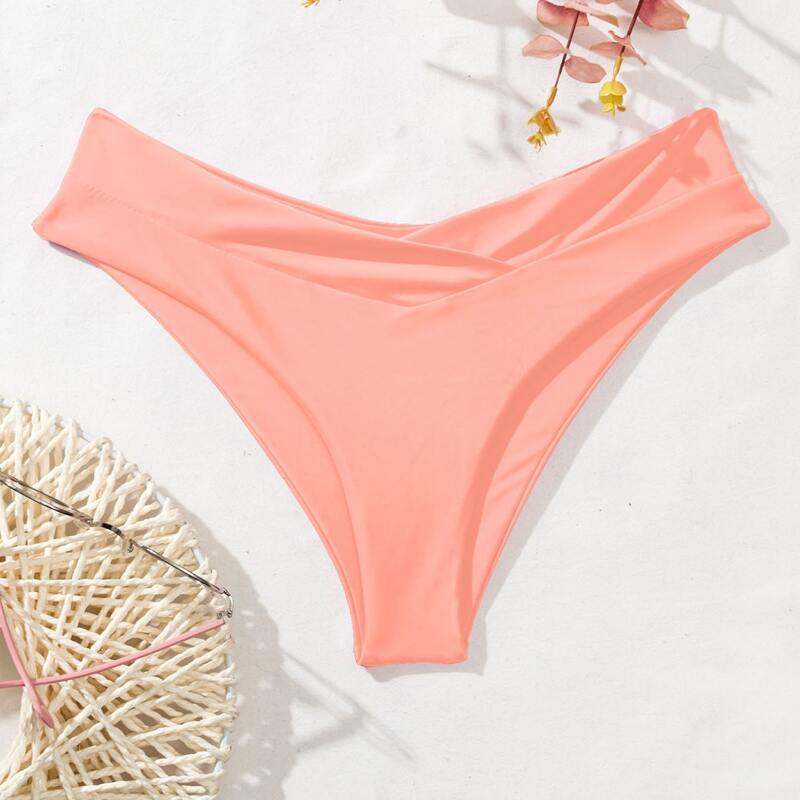 

Plain Bikini Panty, Coral pink