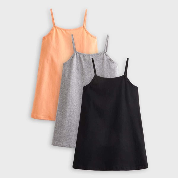 

Toddler Girls 3pcs Solid Cami Dress, Multicolor