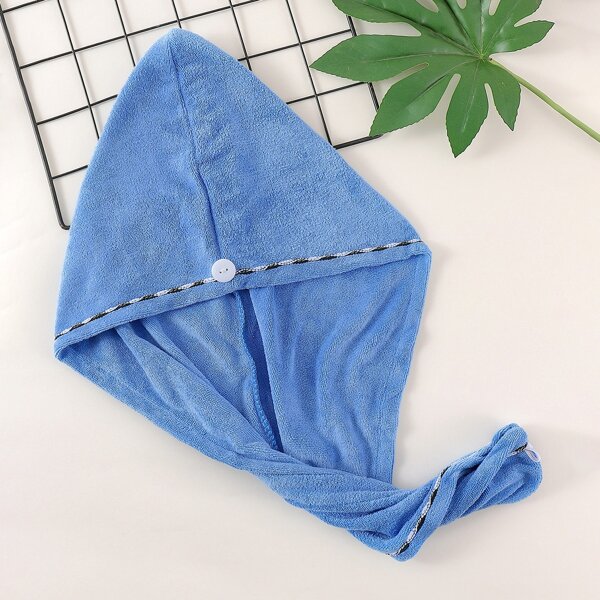 

Plain Hair Drying Cap, Blue