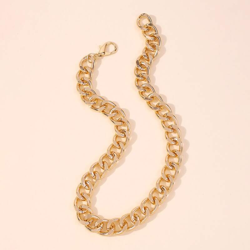 

Chunky Chain Necklace, Gold