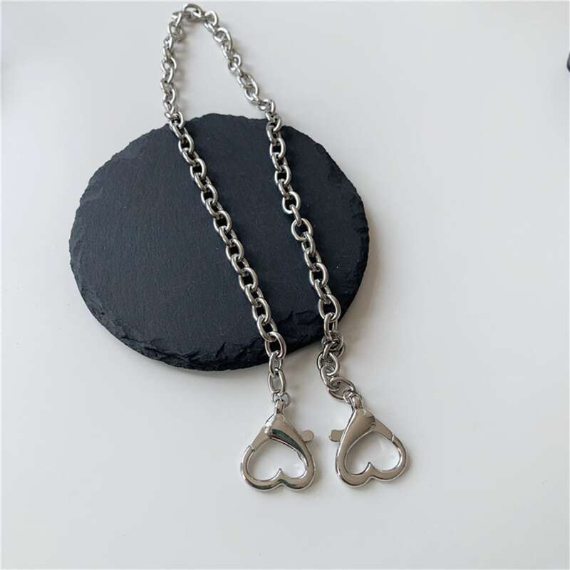 

Heart Chain Necklace, Silver