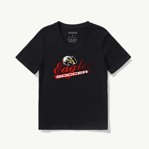 

Letter & Animal Print Tee, Black