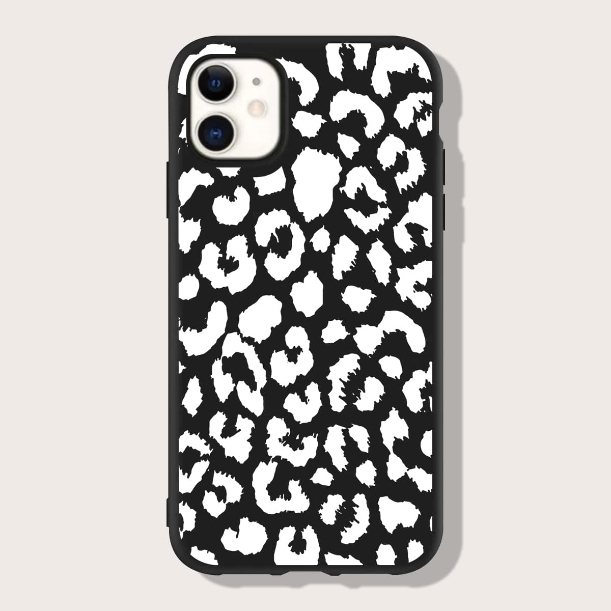 

Leopard Phone Case, Black