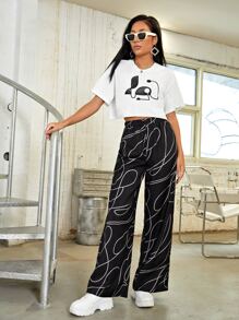 Stella Matyanova 圖案短版T恤 - 白色 - 查看 4