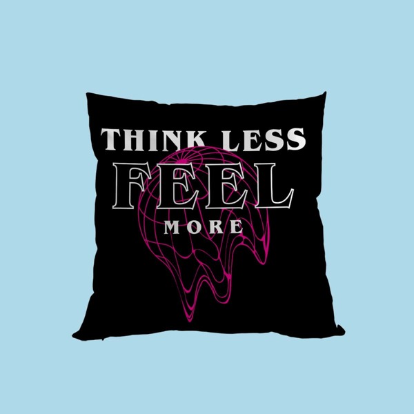 

Slogan Graphic Cushion Cover Without Filler, Black