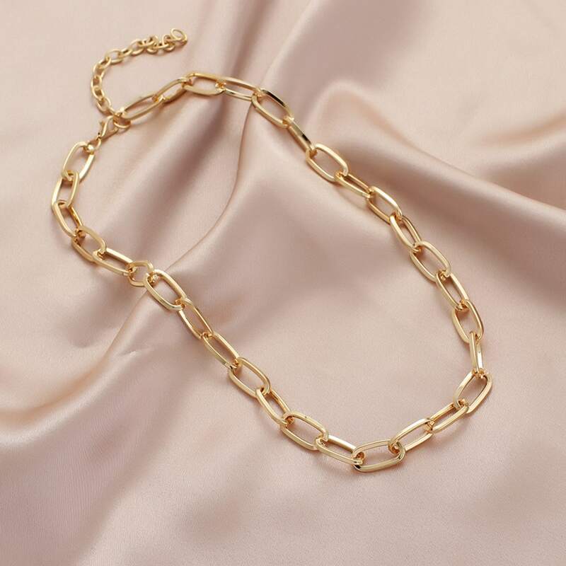 

Chunky Chain Necklace, Gold