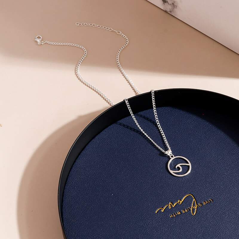 

Ring Pendant Necklace, Silver