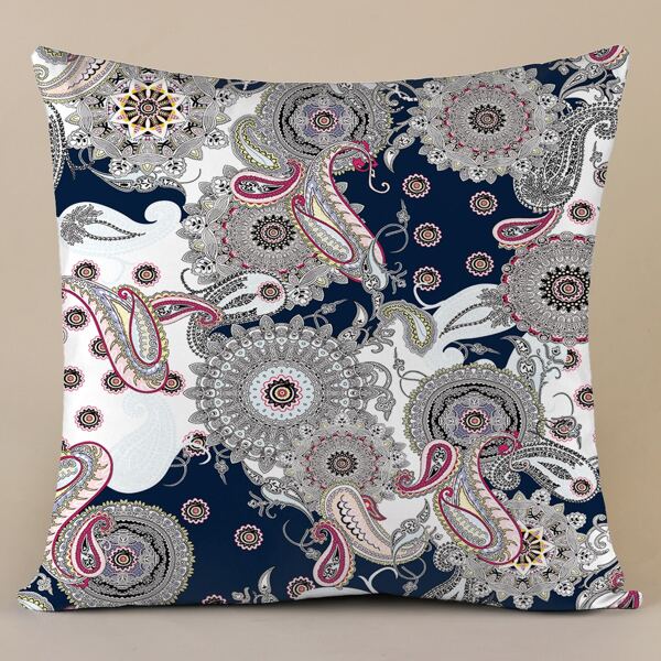 

Mandala Print Cushion Cover Without Filler, Multicolor