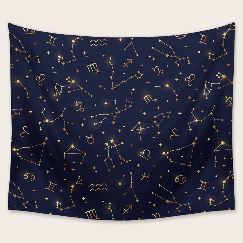 

1pc Graphic Tapestry, Multicolor