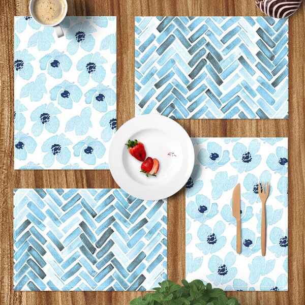 

1pc Random Pattern Placemat, Multicolor