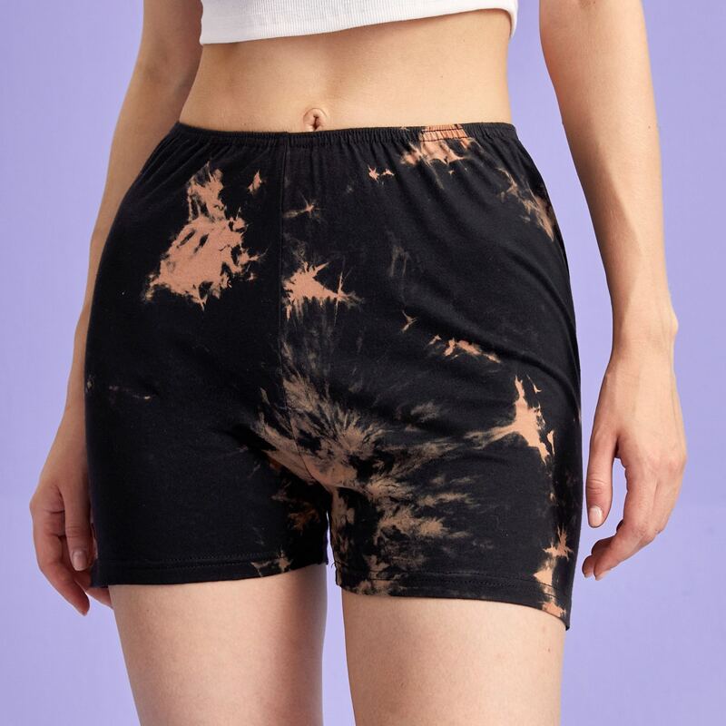 

Tie Dye Biker Shorts, Multicolor