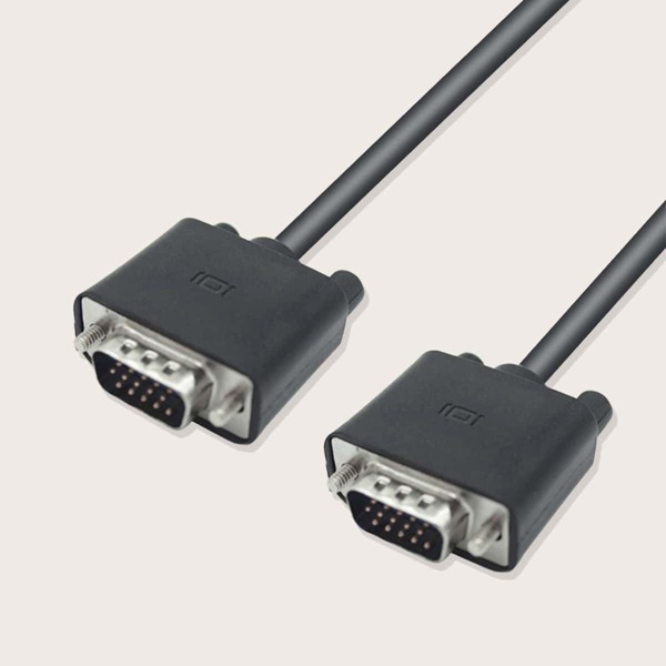 

VGA 1,5 м Кабель для проектора монитора компьютера PC, Чёрный