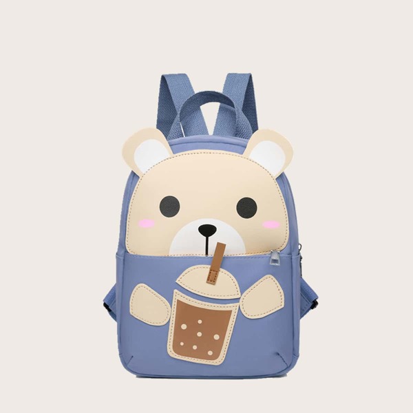 

Kids Cartoon Design Backpack, Blue
