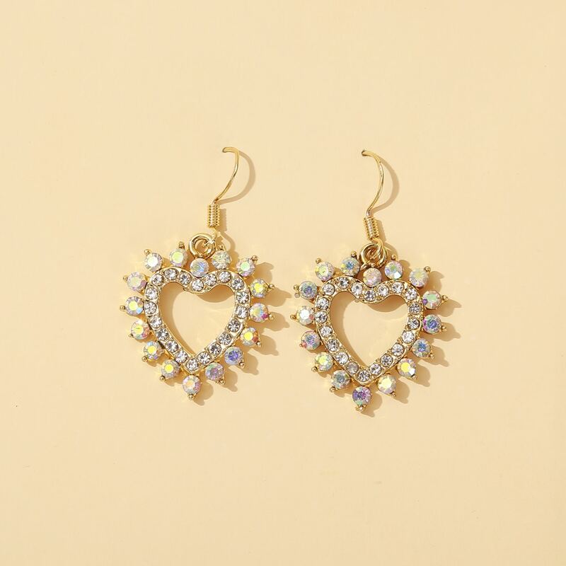 

Heart Drop Earrings, Multicolor