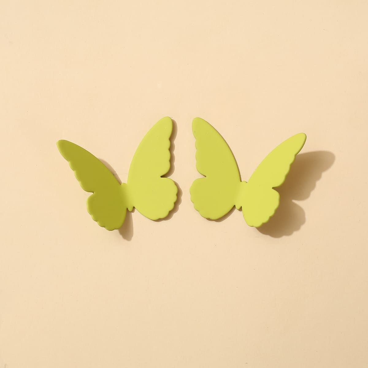 

Butterfly Stud Earrings, Green