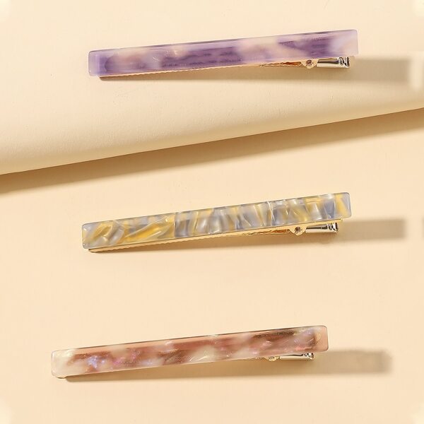 

3pcs Alligator Hair Clip, Multicolor