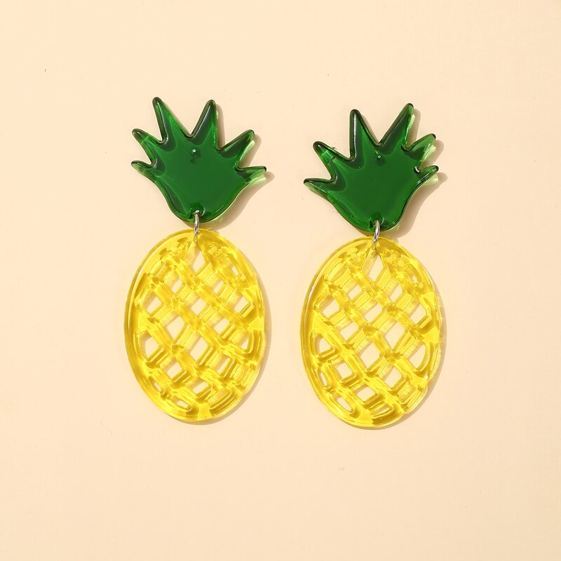 

Pineapple Drop Earrings, Multicolor