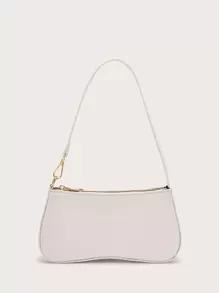 Crocodile Embossed Bag - White - View 2