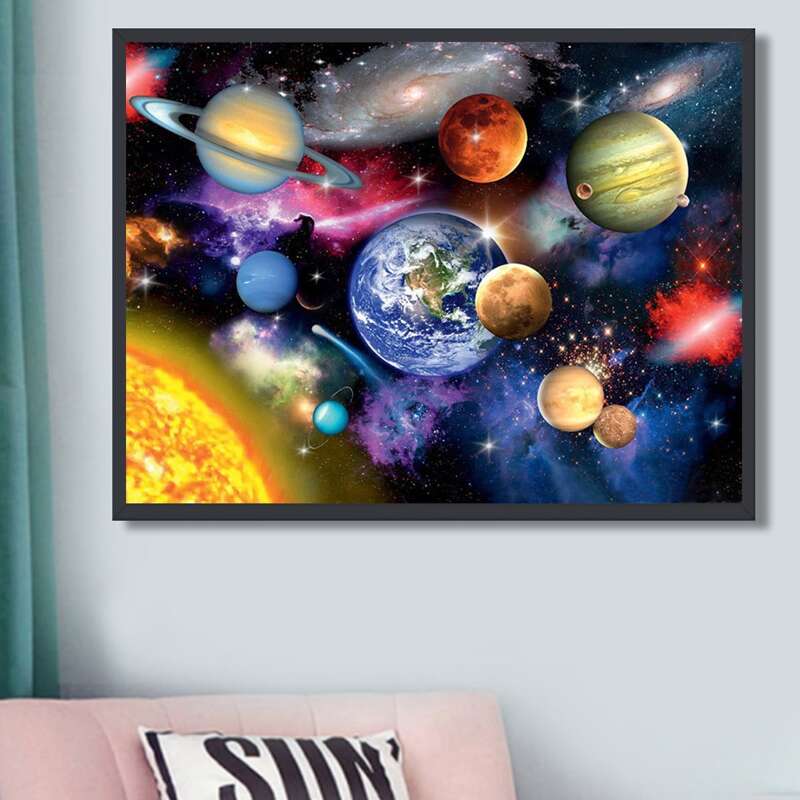 

Planet Pattern DIY Diamond Painting, Multicolor