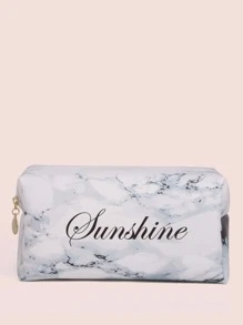 Túi đựng mỹ phẩm vuông bằng đá cẩm thạch - Nhiều màu - Xem 1