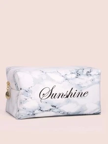 Túi đựng mỹ phẩm vuông bằng đá cẩm thạch - Nhiều màu - Xem 4