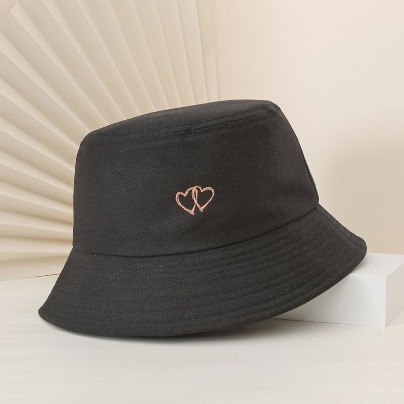 

Heart Bucket Hat, Black