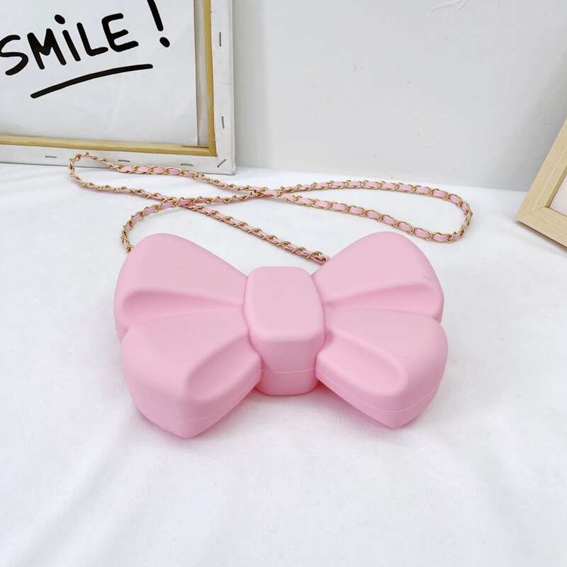 

Bow Design Crossbody Bag, Pink