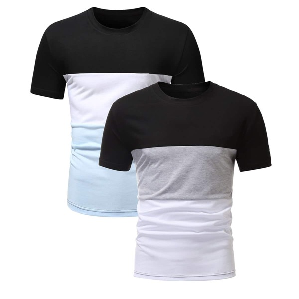 

Men Cut And Sew Tee, Multicolor