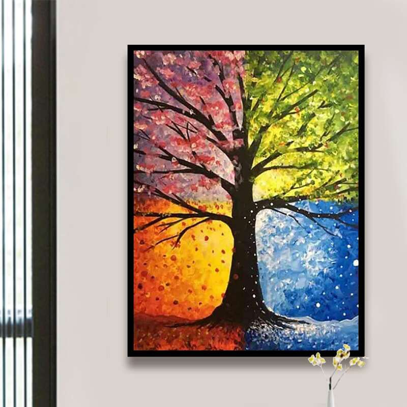 

Tree Pattern DIY Diamond Painting, Multicolor