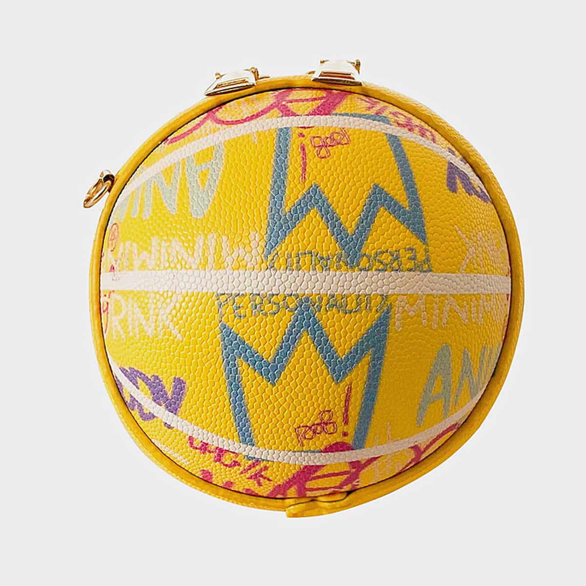 

Letter Graphic Crossbody Bag, Yellow
