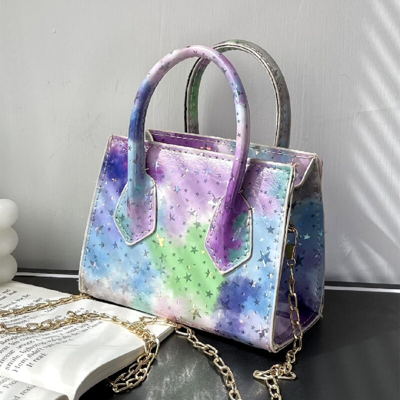 

Tie Dye Satchel Bag, Multicolor