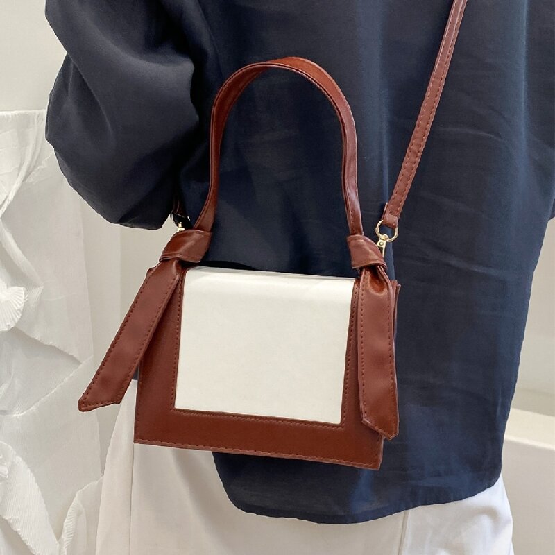 

Simple Satchel Bag, Brown