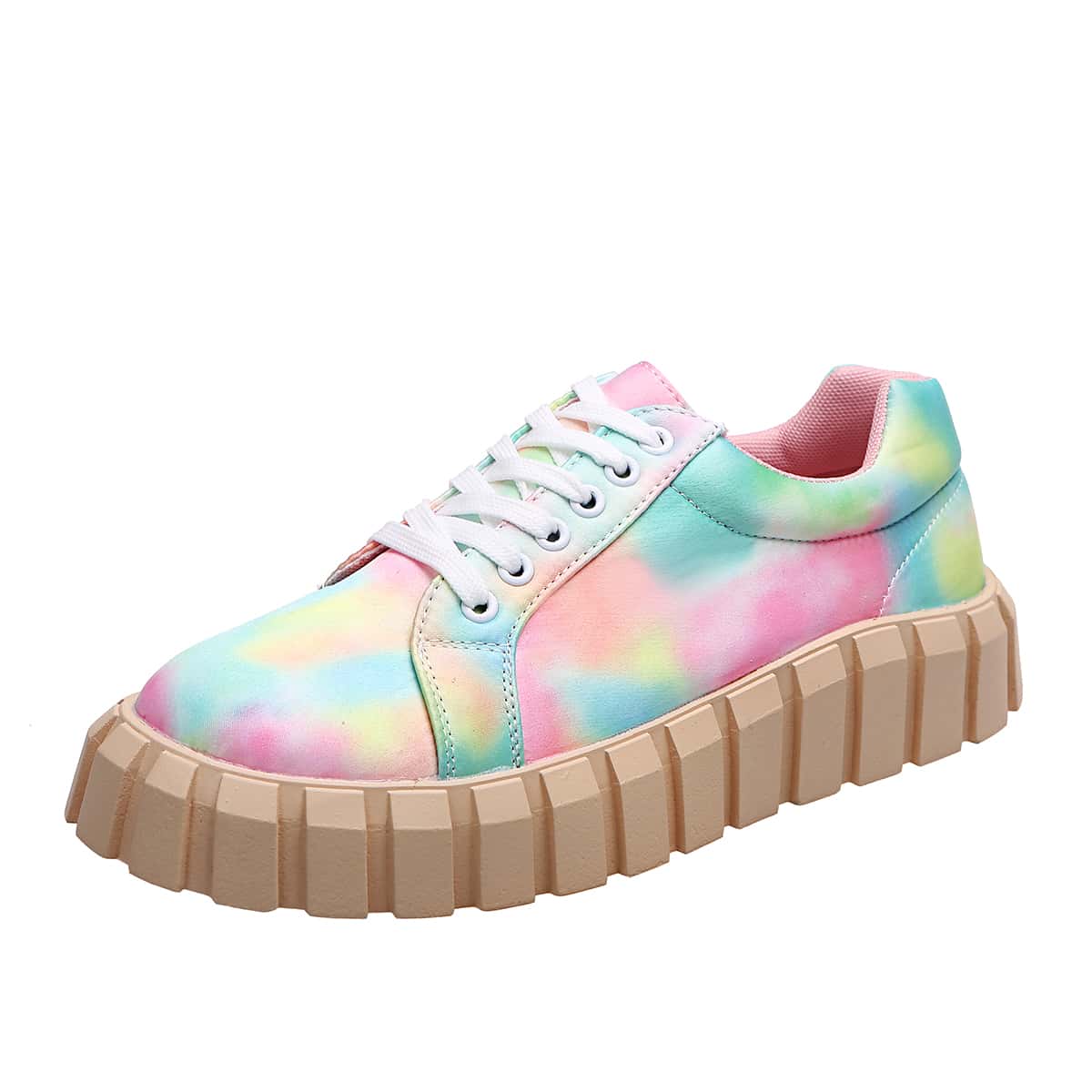 

Lace Up Front Canvas Shoes, Multicolor
