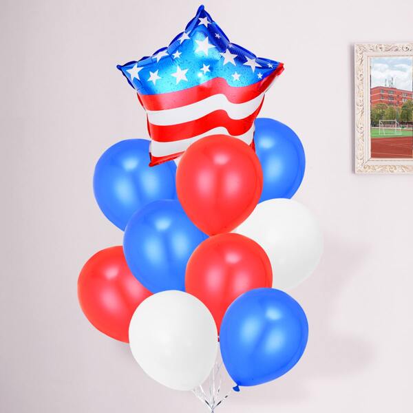 

13pcs Independence Day Balloon Set, Multicolor