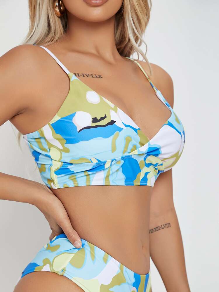 Allover Graphic Bikini Summer Beach - Multicolor - View 5