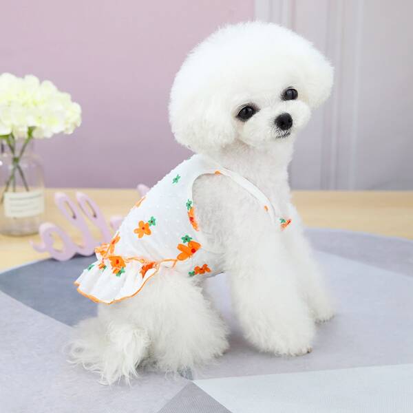 

Flower Print Pet Dress, Multicolor